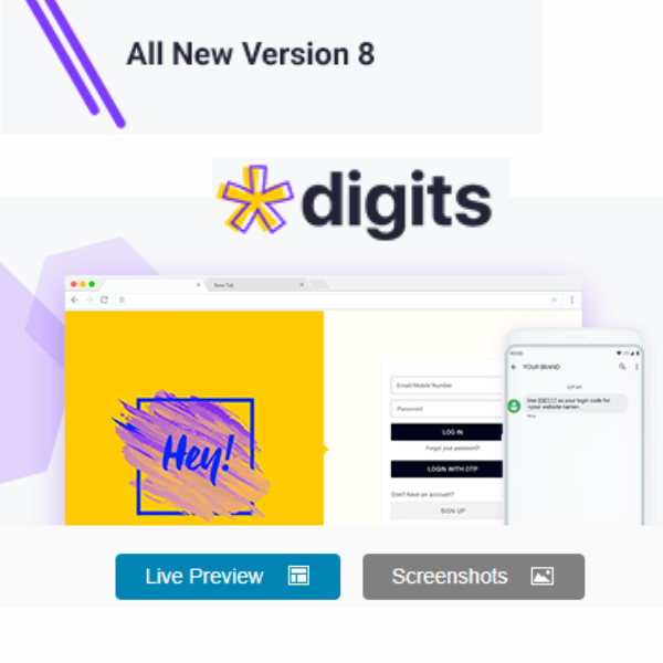 Digits Pro Premium | WordPress Plugin