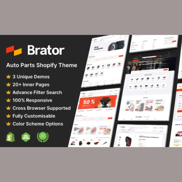 Brator - Auto Parts Shopify Theme