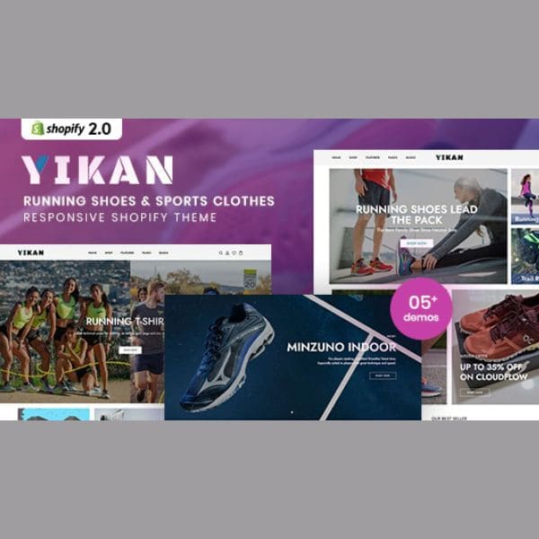 Yikan - Running Shoes & Sports Clothes Shopify Theme