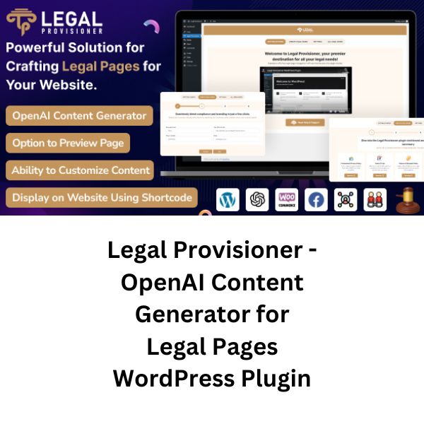 Legal Provisioner - OpenAI Content Generator for Legal Pages WordPress Plugin