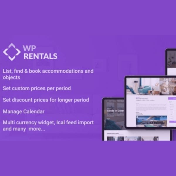 WP Rentals - Booking Accommodation WordPress Theme