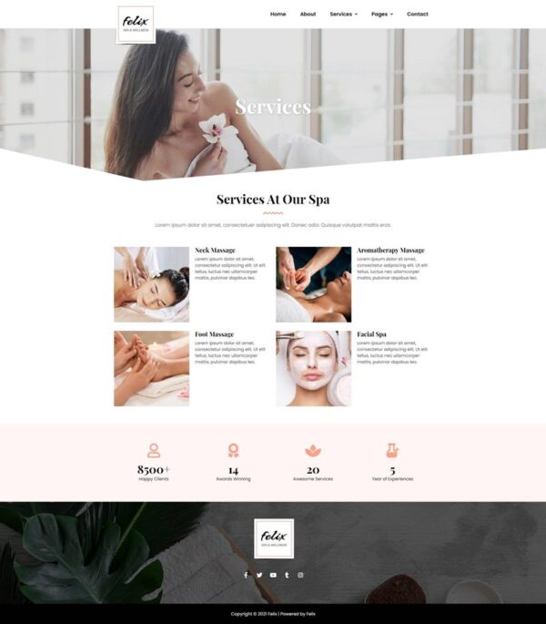 Felix - Spa Elementor Template Kit - Image 3