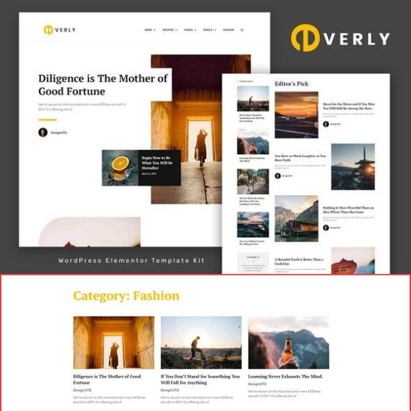 Everly - Blog & Magazine Elementor Template Kit