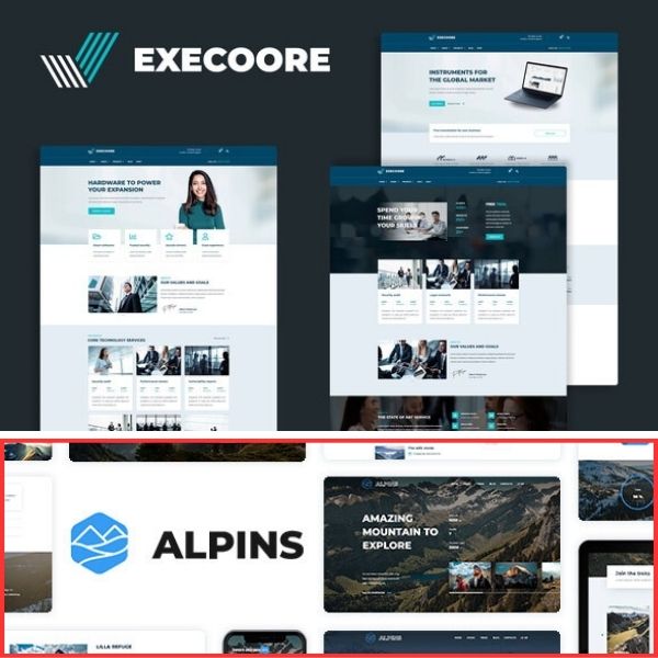 Execoore - Tech & Fintech Crypto Elementor Template Kit